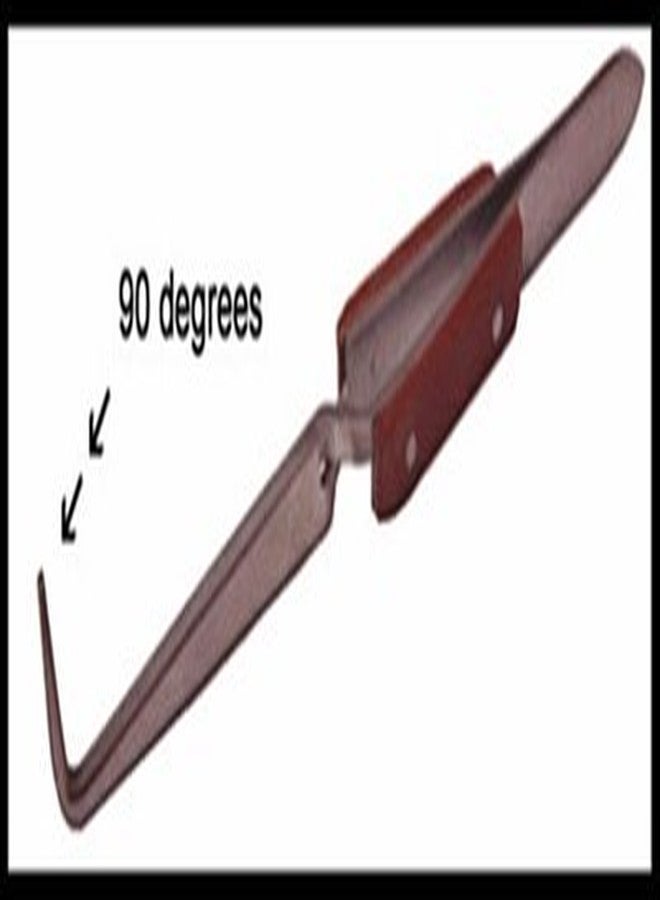 LEGLO Bundle: Cross Lock Fiber Grip Soldering Tweezers Set - 6.5" Solder Tweezers (Approx. 45-Degree Angle), 6" Solder Tweezers (Approx. 90-Degree Angle) & 6.5" Straight Solder Tweezers (picture not scaled) - Image 3